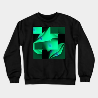 Green angles Crewneck Sweatshirt